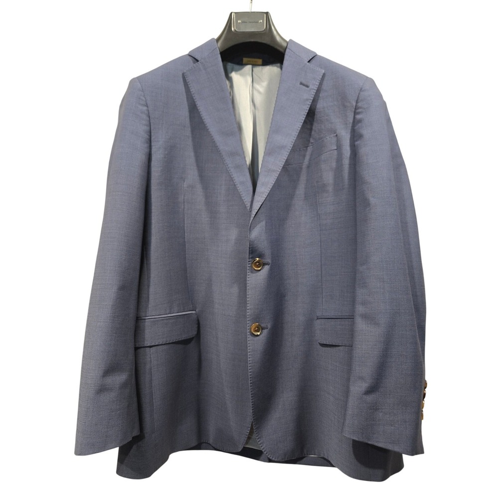 Brooks Brothers Explorer Fitzgerald Fit Blue Wool Blend Sport Coat‎ 42R *flaw
